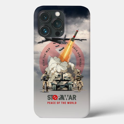 Stoppt den Krieg | Case-Mate iPhone Hülle (Rückseite)