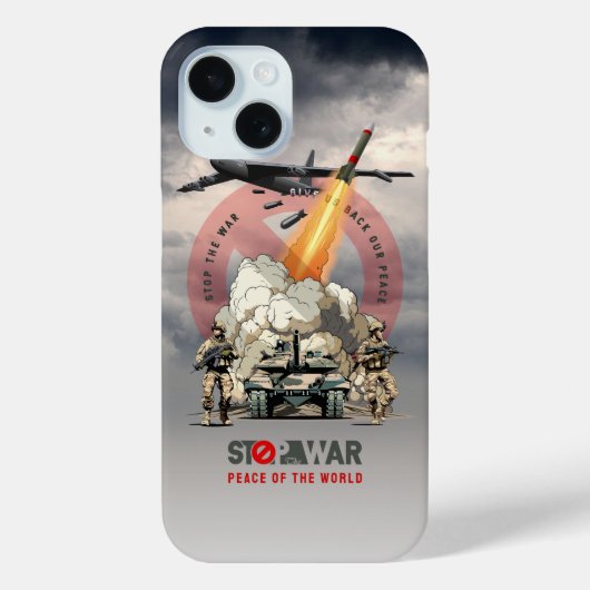 Stoppt den Krieg | Case-Mate iPhone Hülle (Rückseite)