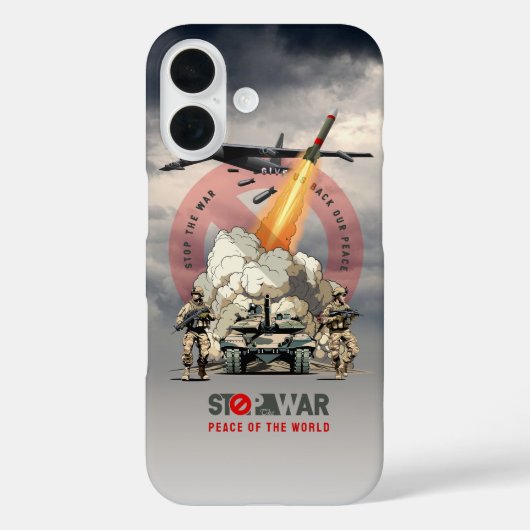 Stoppt den Krieg | Case-Mate iPhone Hülle (Rückseite)