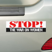 Stoppt den Krieg gegen Frauen - feministischer Aut Autoaufkleber (Auf Auto)