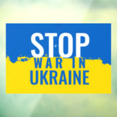 Stoppt den Krieg in der Ukraine Fensteraufkleber (Blatt 3)