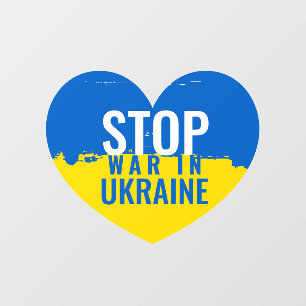 Stoppt den Krieg in der Ukraine Fensteraufkleber