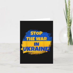 Stoppt den Krieg in der Ukraine - Frieden in der W Karte