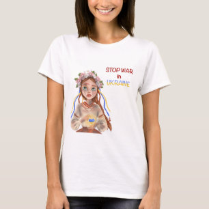 Stoppt den Krieg in der Ukraine Girl T-Shirt