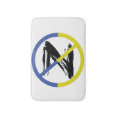 Stoppt den Krieg in der Ukraine Keuchhuhn Badematte (Vorderseite Vertikal)