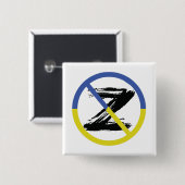 Stoppt den Krieg in der Ukraine Keuchhuhn Button (Vorne & Hinten)
