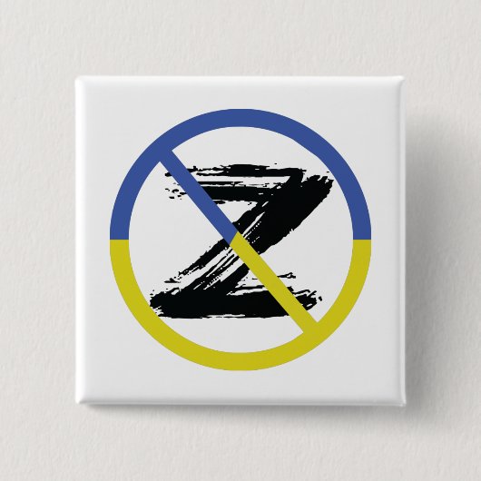Stoppt den Krieg in der Ukraine Keuchhuhn Button (Vorderseite)