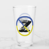 Stoppt den Krieg in der Ukraine Keuchhuhn Glas (Rückseite)