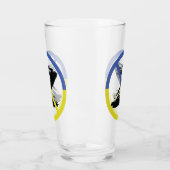 Stoppt den Krieg in der Ukraine Keuchhuhn Glas (Links)