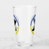 Stoppt den Krieg in der Ukraine Keuchhuhn Glas (Rechts)