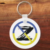 Stoppt den Krieg in der Ukraine Keuchhuhn Schlüsselanhänger (Rückseite)