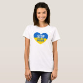 Stoppt den Krieg in der Ukraine T-Shirt (Vorne ganz)