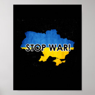 Stoppt den Krieg in der Ukraine Unterstützt die Uk Poster