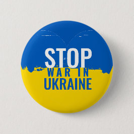 Stoppt den Krieg in der Ukraine. Unterstützung der Button