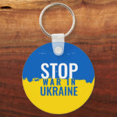 Stoppt den Krieg in der Ukraine. Unterstützung der Schlüsselanhänger (Rückseite)