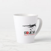 Stoppt den Krieg | Latte-Mug Milchtasse (Rechte Ecke)
