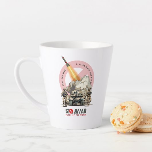 Stoppt den Krieg | Latte-Mug Milchtasse (Beispiel)