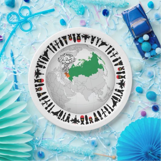 Stoppt den Krieg. Machen Sie eine Friedliche Welt Pappteller (Party)