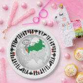 Stoppt den Krieg. Machen Sie eine Friedliche Welt Pappteller (Party)