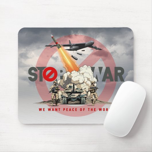Stoppt den Krieg | Mousepad (Mit Mouse)