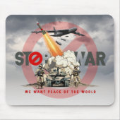 Stoppt den Krieg | Mousepad (Vorne)