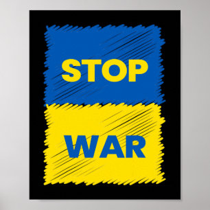 Stoppt den Krieg - Rettet die Ukraine - Stoppt den Poster