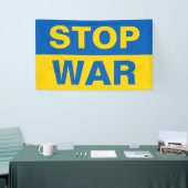 Stoppt den Krieg Ukraine Banner (Messeveranstaltung)