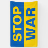 Stoppt den Krieg Ukraine Banner (Vertikal)