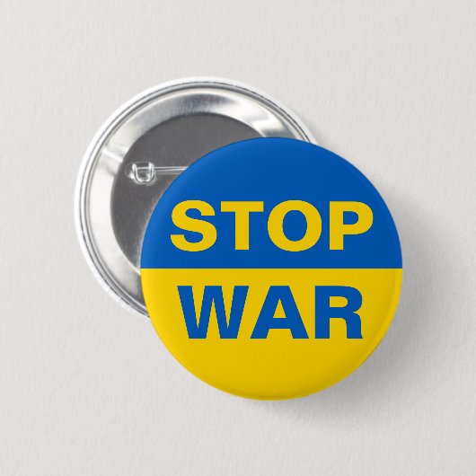 Stoppt den Krieg Ukraine Button (Vorne & Hinten)