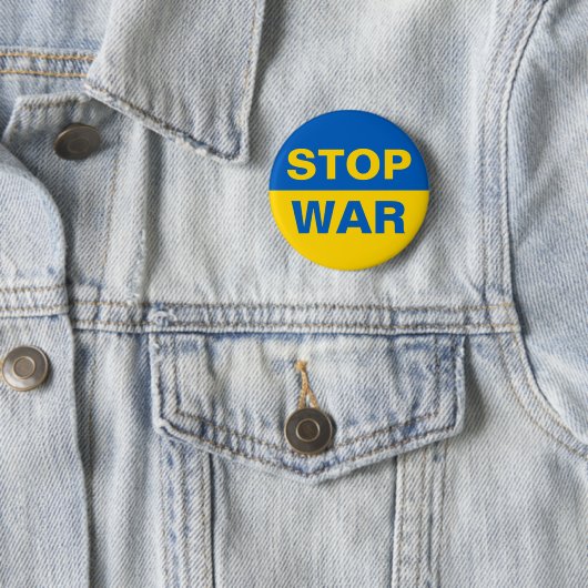 Stoppt den Krieg Ukraine Button (Beispiel)