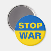 Stoppt den Krieg Ukraine Magnet (Vorderseite/Rückseite)