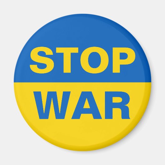 Stoppt den Krieg Ukraine Magnet (Vorne)