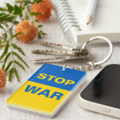 Stoppt den Krieg Ukraine Schlüsselanhänger (Vorderseite rechts)