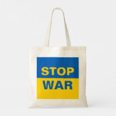 Stoppt den Krieg Ukraine Tragetasche (Rückseite)
