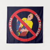 STOPPT DEN SCHUSS WANDTEPPICH (Vorderseite (Horizontal))