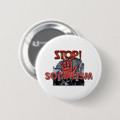 Stoppt den Sozialismus Button (Vorne & Hinten)