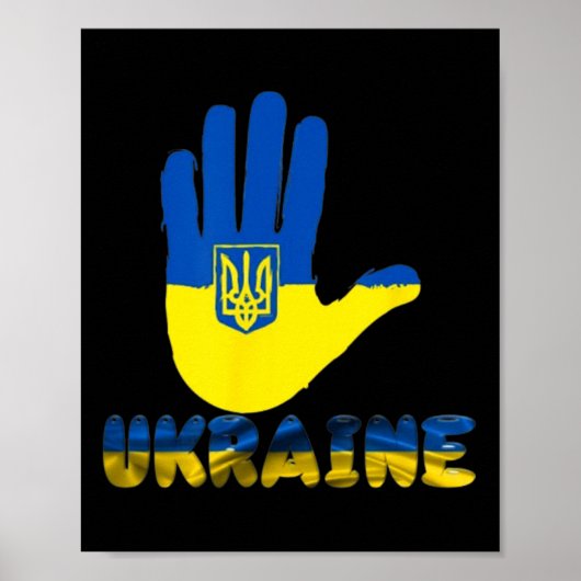 Stoppt den Ukraine-Krieg jetzt Poster (Vorne)