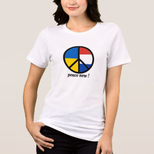 Stoppt den ukrainischen Krieg, Frieden jetzt Anti- Tri-Blend Shirt