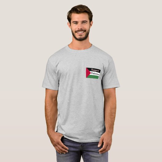 "Stoppt den Völkermord"Der T - Shirt der Männer (Vorne ganz)