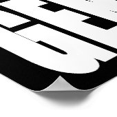 Stoppt den Völkermord. Protest-Nachricht. Poster (Ecke)