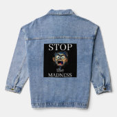 Stoppt den Wahnsinn Jeansjacke (Rückseite)