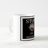 Stoppt den Wahnsinn Kaffeetasse (Vorderseite Links)