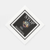 Stoppt den Wahnsinn Papier Serviette (Ecke)