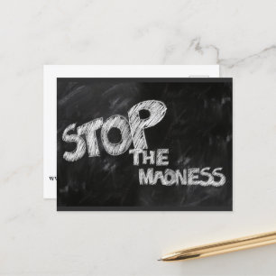 Stoppt den Wahnsinn Postkarte