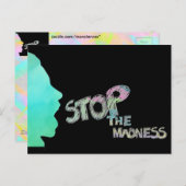 Stoppt den Wahnsinn Postkarte (Vorne/Hinten)