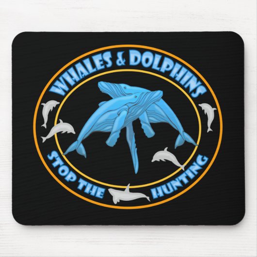 Stoppt den Walfang Mousepad (Vorne)