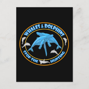 Stoppt den Walfang Postkarte