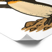Stoppt den Zöllen-Antizoll-Pinguin Poster (Ecke)