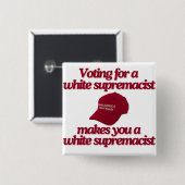 Stoppt die Abstimmung für die weiße Vorherrschaft Button (Vorne & Hinten)