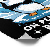 Stoppt die Anti-Trumpf-Fafo-Resist-Pinguine N Poster (Ecke)